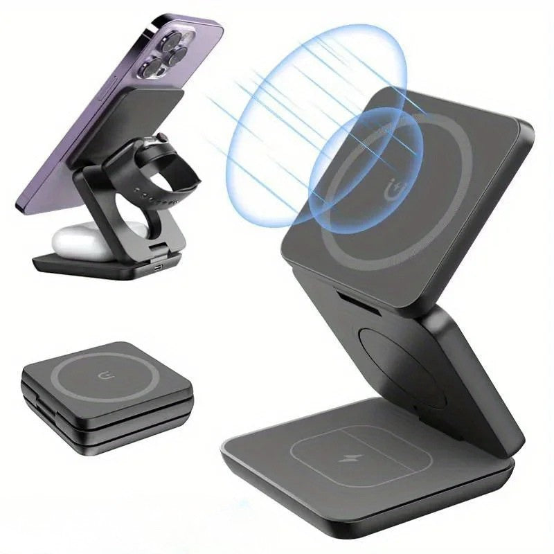 FoldCharge™ 3-in-1 Wireless Charging Station